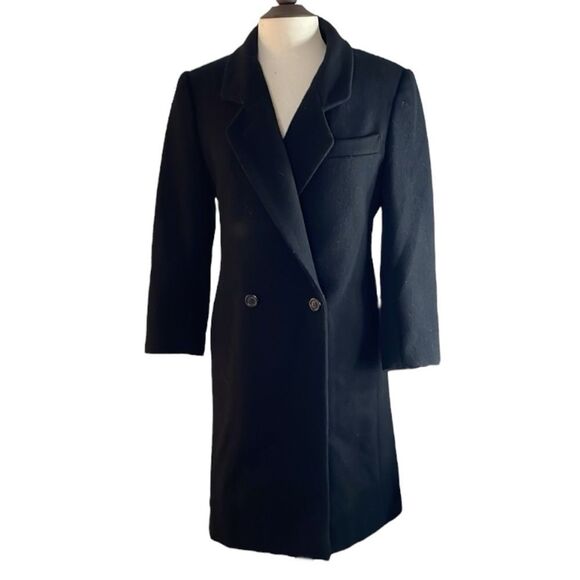 INTERNATIONAL SCENE Vintage Wool Women's long coat | black | size 7/8 - Picture 1 of 11